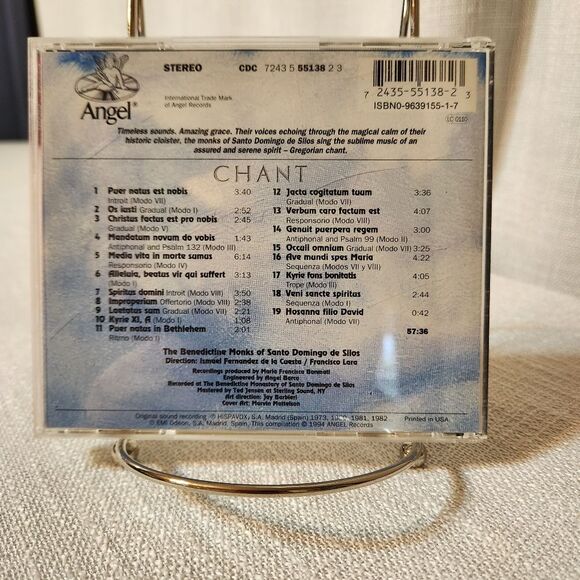 Chant - Audio CD By The Benedictine Monks of Santo Domingo de Silos - GOOD - Picture 2 of 4